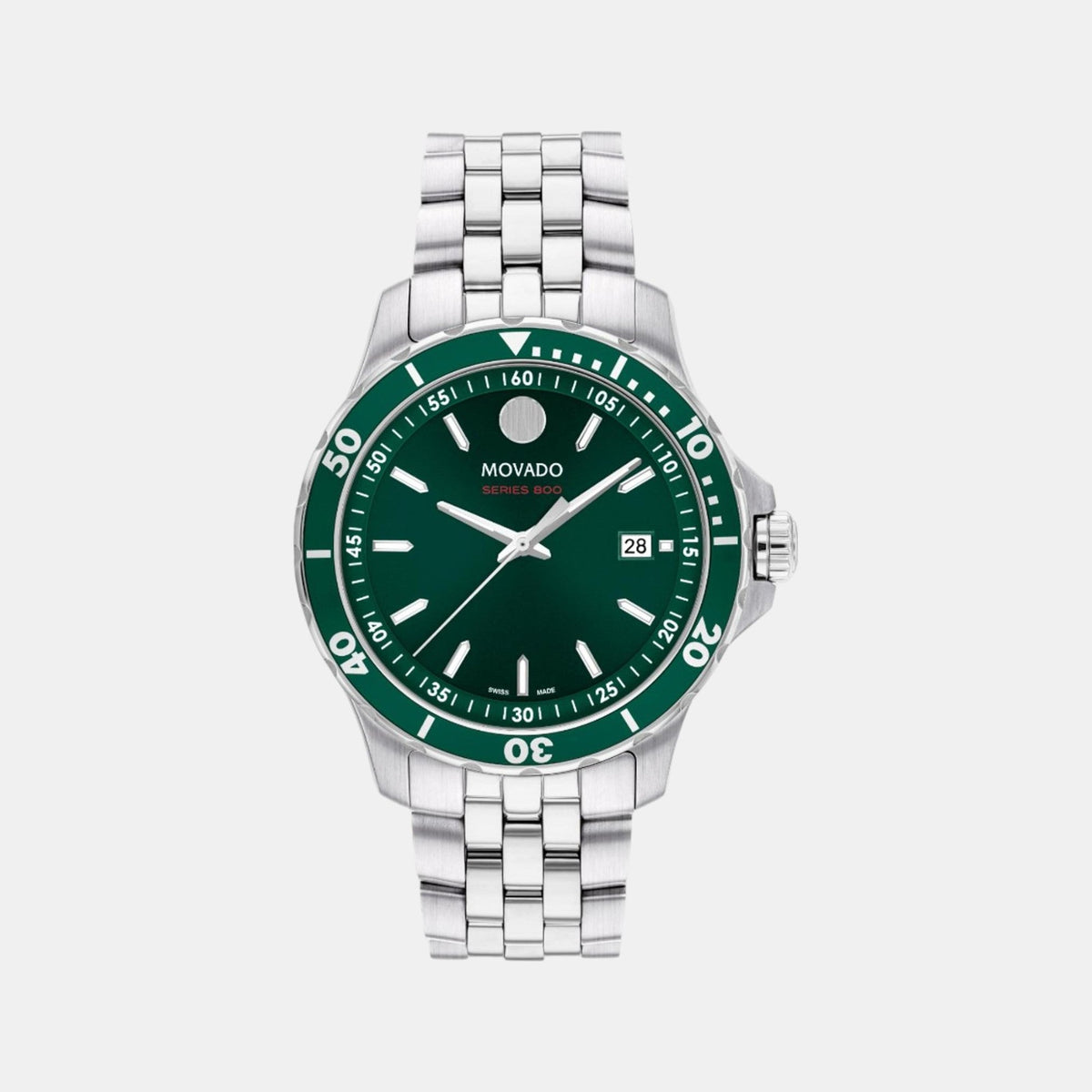 Series 800 Men Quartz Green Dial Analog Stainless Steel Watch 2600184