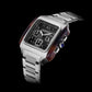 Unisex Quartz Black Dial Chronograph Stainless Steel Watch 261838.SA.T.1.SB