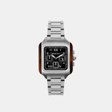 Unisex Quartz Black Dial Chronograph Stainless Steel Watch 261838.SA.T.1.SB