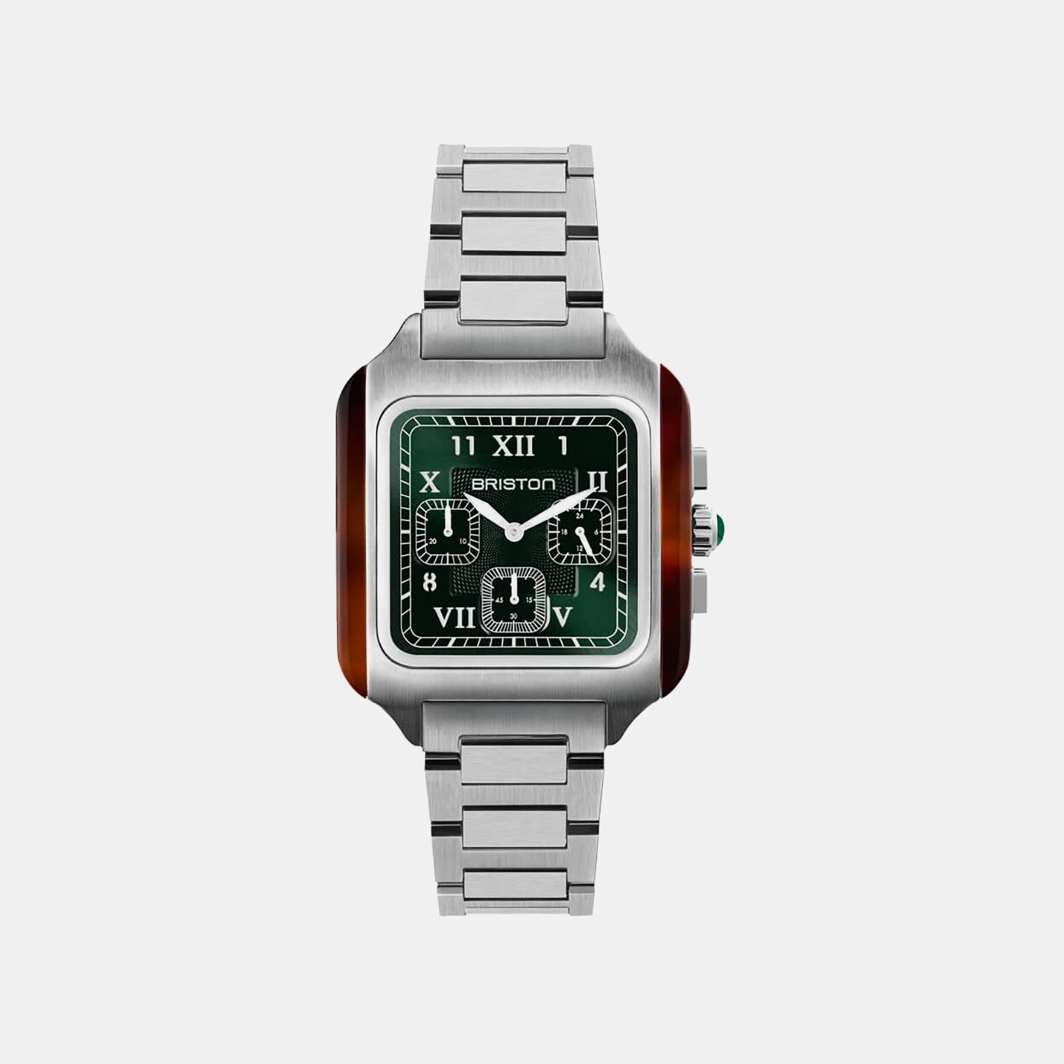 Streamliner Kennedy Unisex Quartz Green Dial Chronograph Stainless Steel Watch 261838.SA.T.10.SB