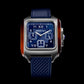 Men Quartz Blue Dial Chronograph Rubber Watch 261838.SA.T.9.FNB
