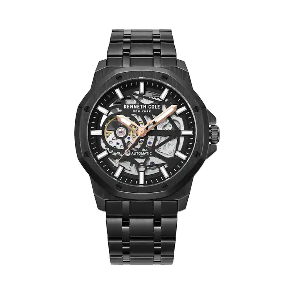 Kenneth Cole Black Dial Automatic Watch For Men KCWGL2232904MN