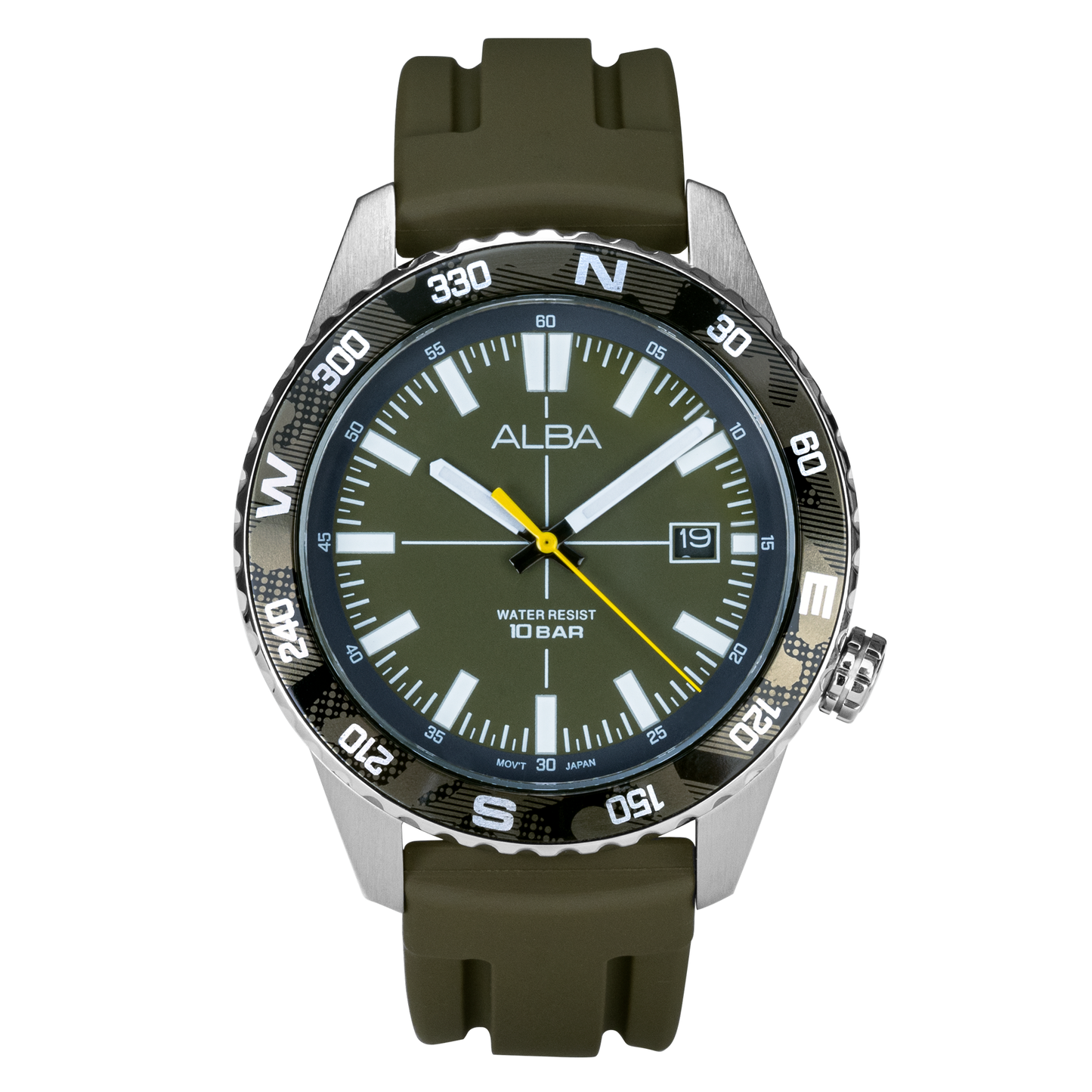 Alba AS9Q21X1 Watch With Rotating Bezel