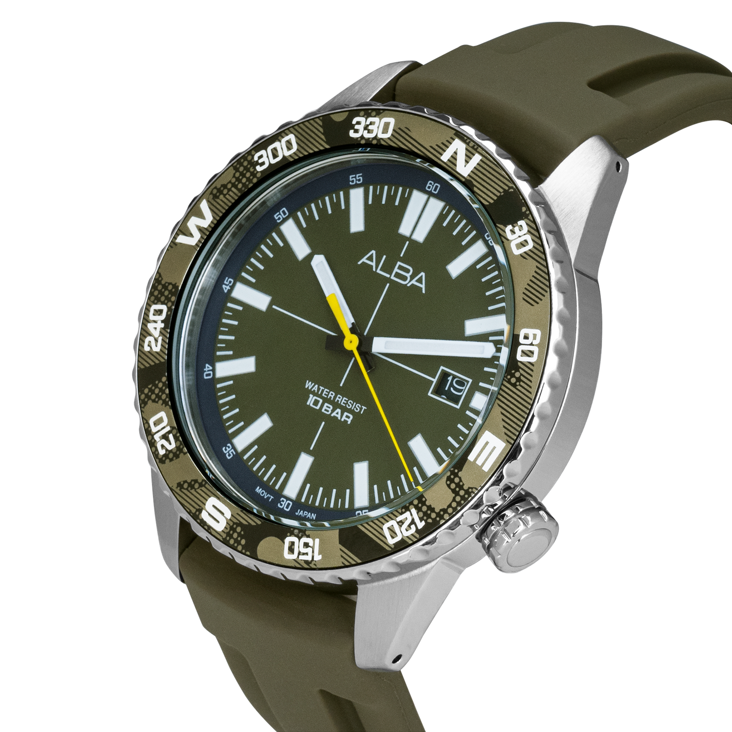 Alba AS9Q21X1 Watch With Rotating Bezel