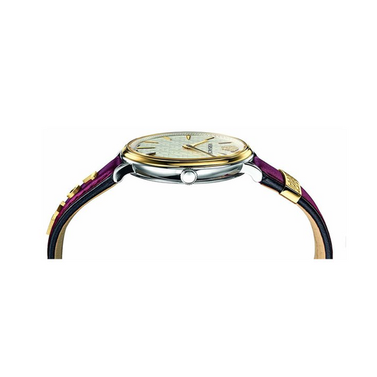 Versace VBP020017 V Circle White Dial Ladies Watch