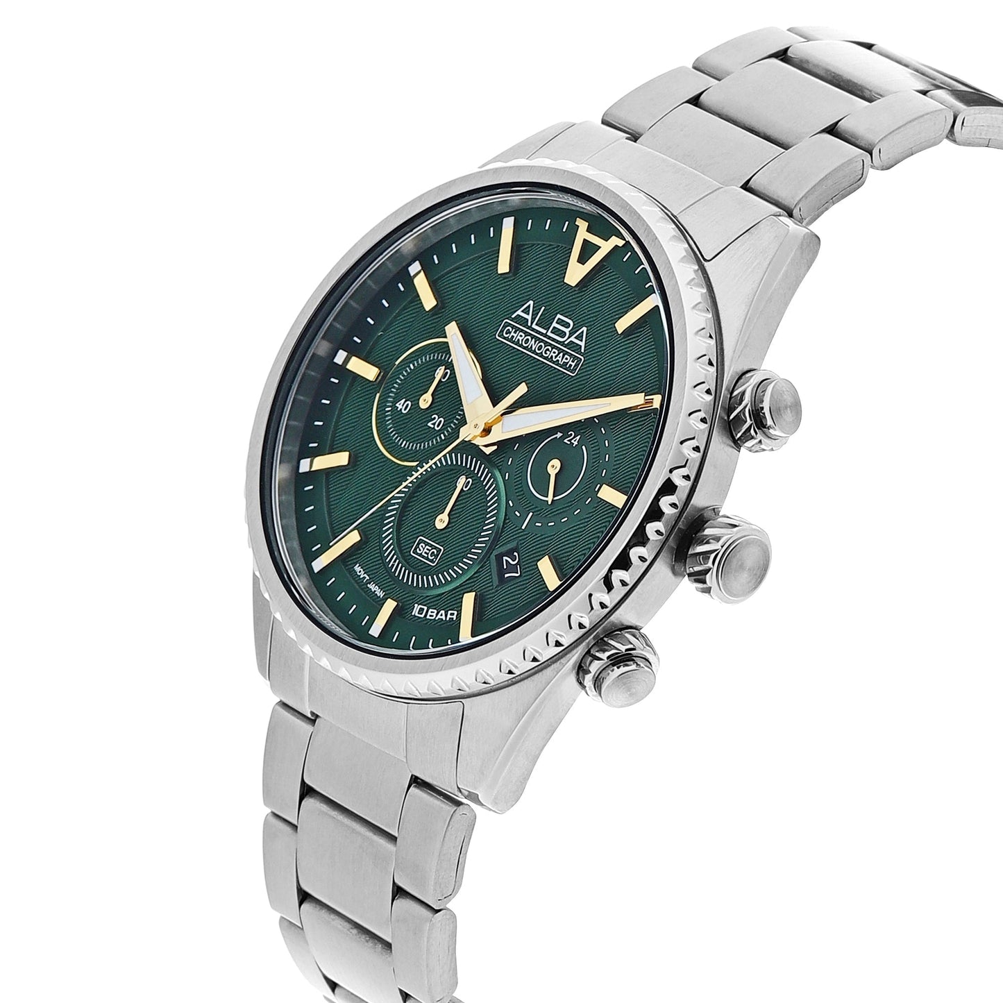 Alba AT3H85X1 Forest Green Chronograph