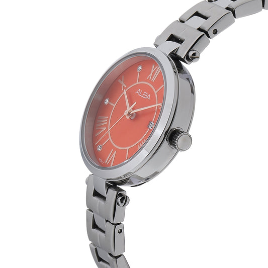 AH7AN9X1 Bright Orange Dial Ladies Watch