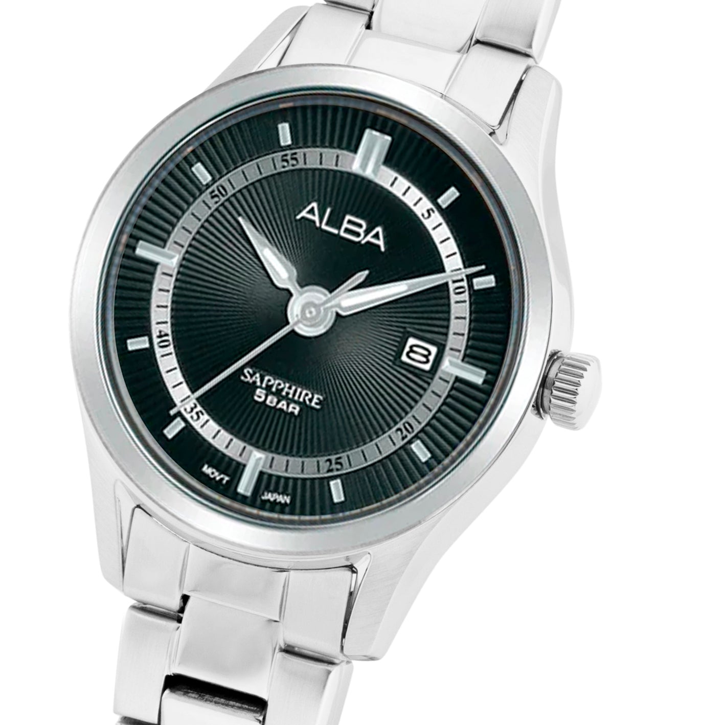 AH7BQ7X1 Sterling Black Ladies Watch