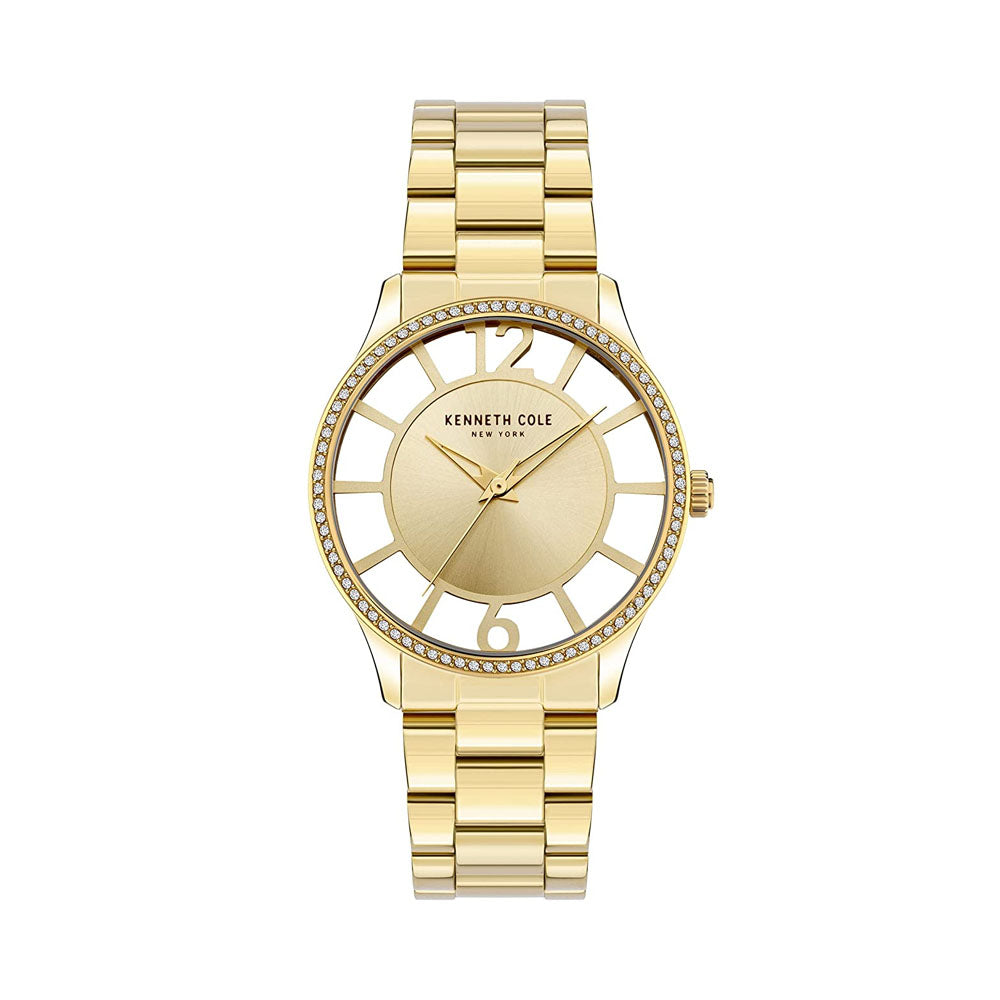 Kenneth Cole Analog Gold Dial Women's Watch-KCWLG2105602LD