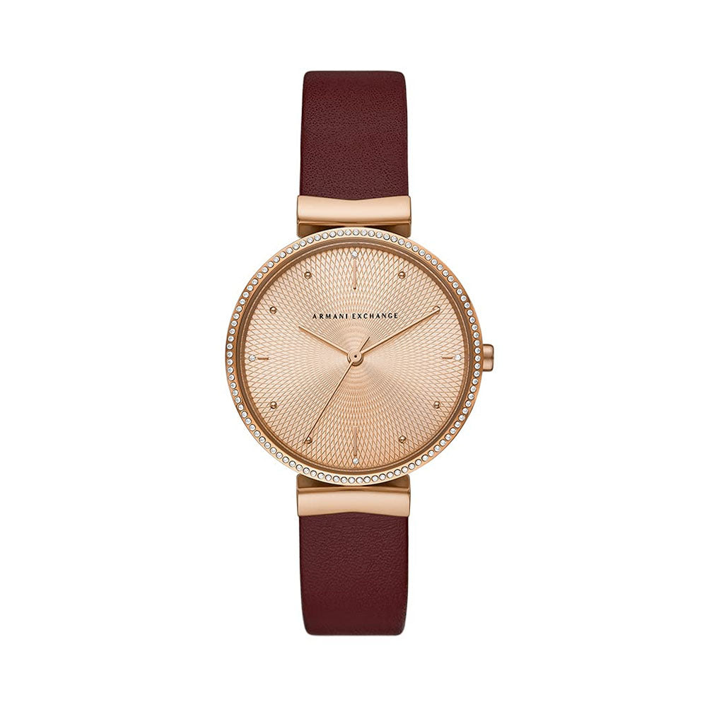 Armani Exchange Analog Rose Gold Dial Women's Watch-AX5913