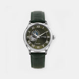 Windsor Men Automatic Green Dial Analog Leather Watch 318-L11412