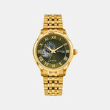 Men Automatic Green Dial Analog Stainless Steel Watch 318-M21402