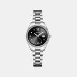 Precious Women Quartz Black Dial Analog Stainless Steel Watch A3199.5184SQZ