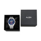 Alba Signa Blue Patterned Dial Watch