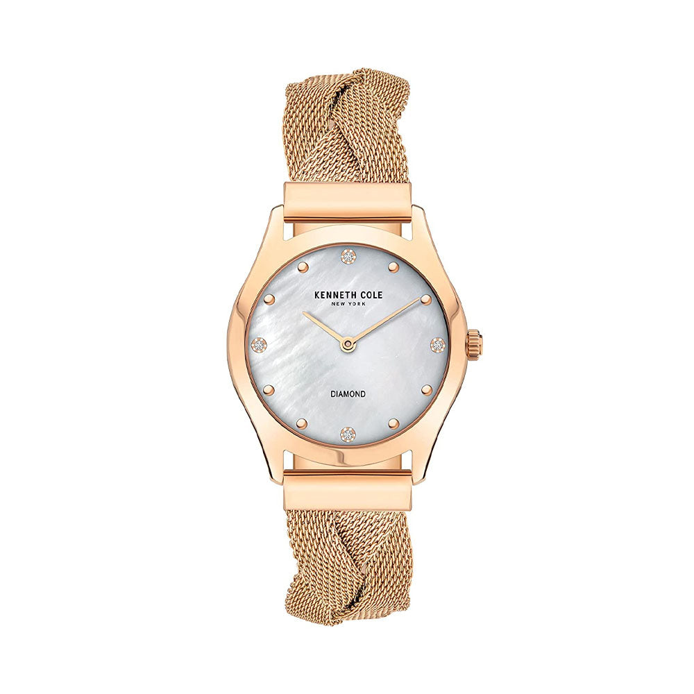 Kenneth Cole Analog White Dial Women's Watch-KCWLG2105702LD