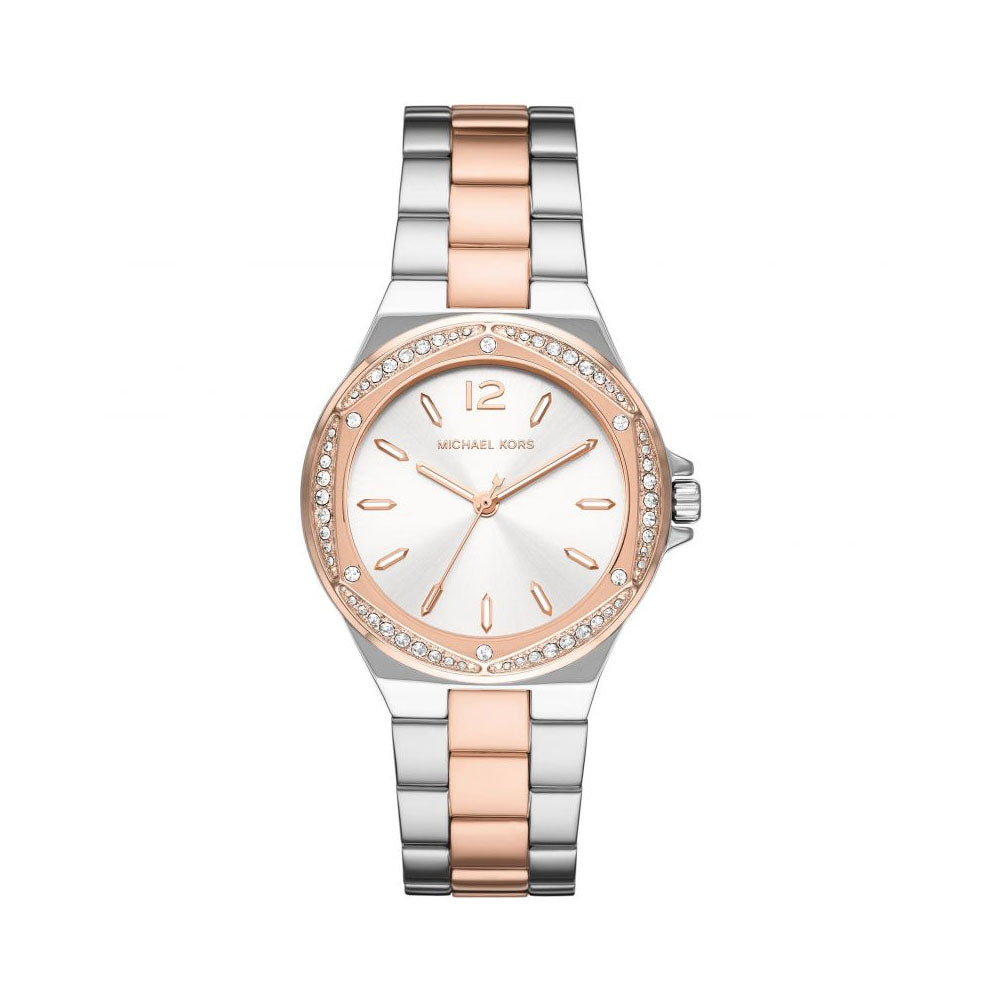 Michael Kors Lennox Three-Hand Stainless Steel Watch MK6989