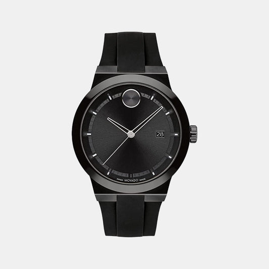 Bold Fusion Men Quartz Black Dial Analog Stainless Steel Watch 3600849