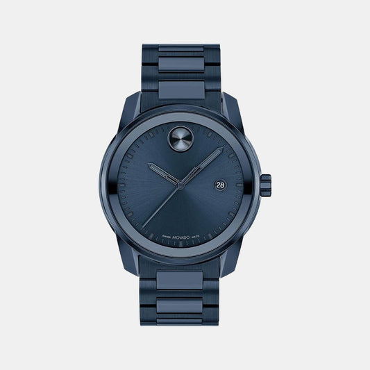 Bold Verso Men Quartz Blue Dial Analog Stainless Steel Watch 3600862