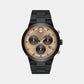 Bold Fusion Men Quartz Bronze Dial Chronograph Stainless Steel Watch 3600897