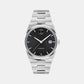 Bold Men Quartz Black Dial Analog Stainless Steel Watch 3600941