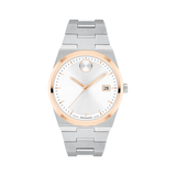 Movado Bold Quest 40mm Two Tone Silver Watch 3600972
