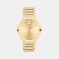 Bold Men Quartz Gold Dial Analog Stainless Steel Watch 3601081