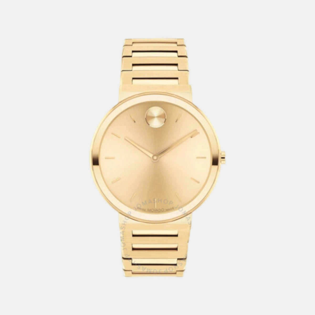 Bold Men Quartz Gold Dial Analog Stainless Steel Watch 3601081
