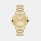 Bold Women Quartz Gold Dial Analog Stainless Steel Watch 3601106