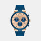 Bold Fusion Men Quartz Rose Gold Dial Chronograph Silicone Watch 3601139