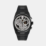 Bold Men Quartz Black Dial Chronograph Stainless Steel Watch 3601184