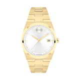 Movado Ladies' BOLD Quest Yellow IP White Dial 35mm Watch 3601187