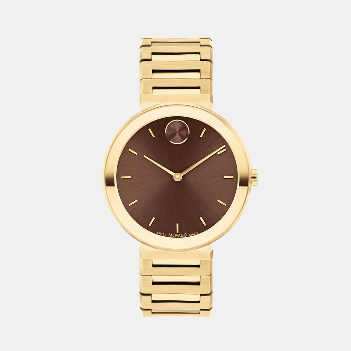 Bold Women Quartz Brown Dial Analog Stainless Steel Watch 3601220