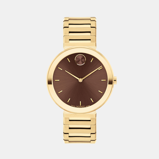 Bold Women Quartz Brown Dial Analog Stainless Steel Watch 3601220