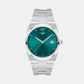 Bold Men Quartz Green Dial Analog Stainless Steel Watch 3601222