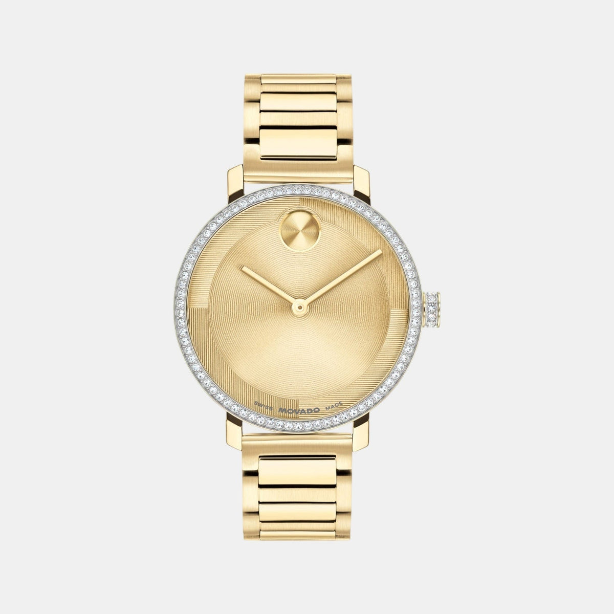 Bold Women Quartz Gold Dial Analog Stainless Steel Watch 3601225
