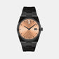Bold Men Quartz Rose Gold Dial Analog Stainless Steel Watch 3601244