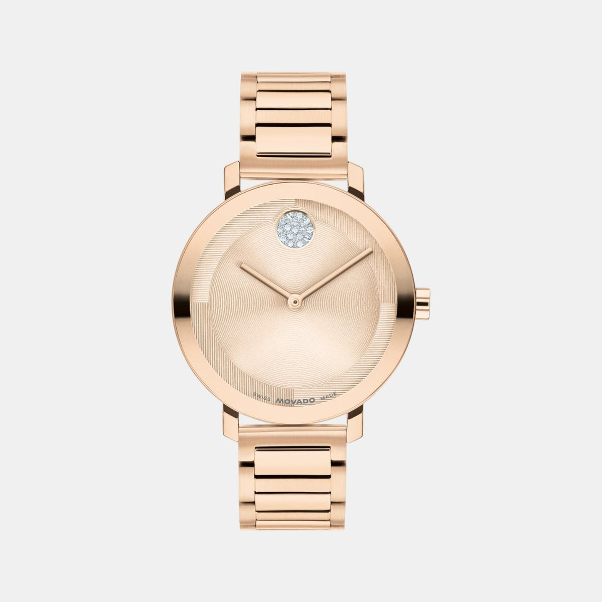 Bold Women Quartz Pink Dial Analog Stainless Steel Watch 3601266