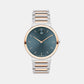Bold Men Quartz Teal Dial Analog Stainless Steel Watch 3601268