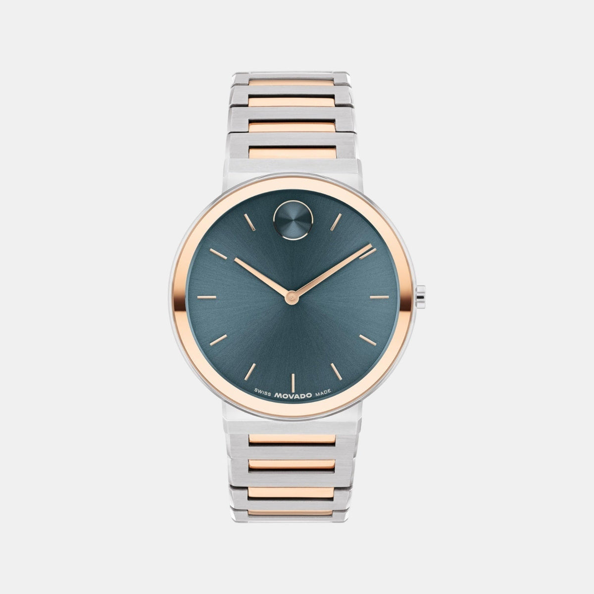 Bold Men Quartz Teal Dial Analog Stainless Steel Watch 3601268