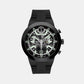 Bold Men Quartz Black Dial Chronograph Silicone Watch 3601284