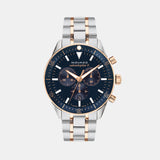 Heritage Men Quartz Blue Dial Chronograph Stainless Steel Watch 3650183