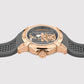 Quantum Men Automatic Grey Dial Analog Silicone Watch 395-P31509