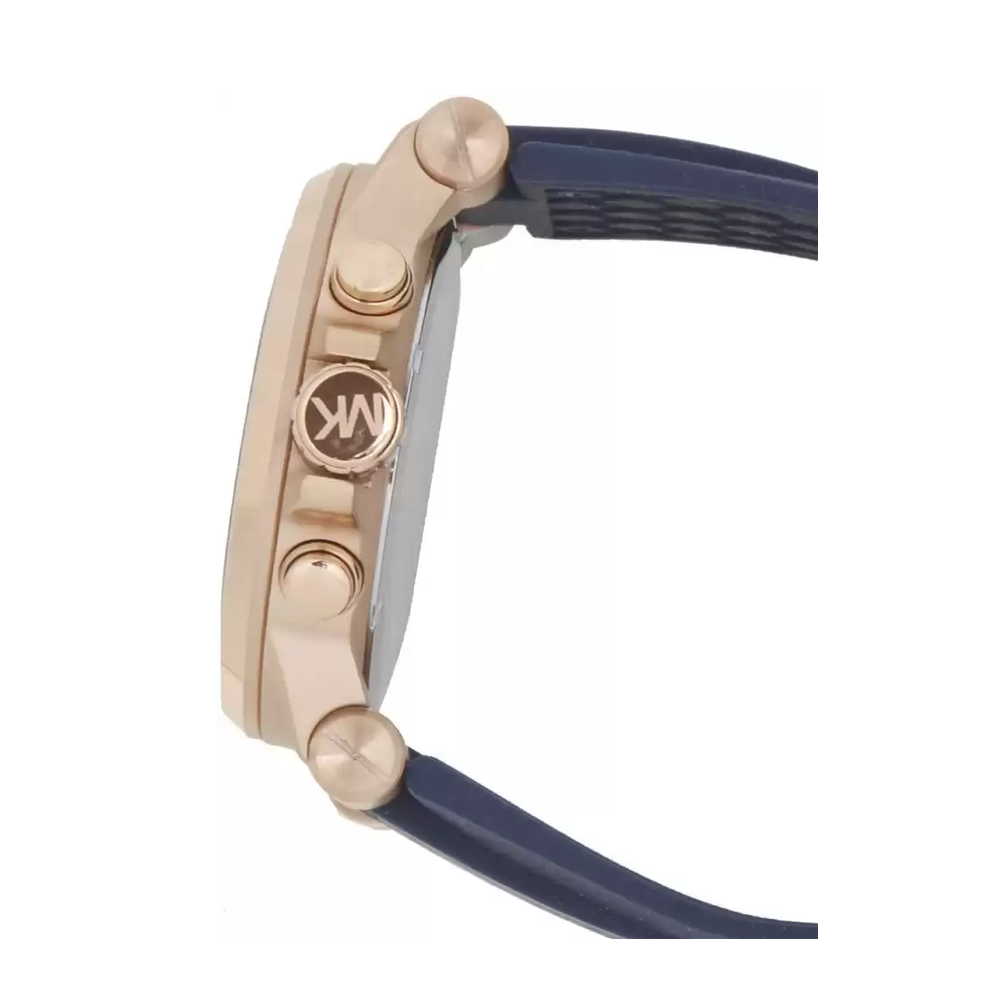 Michael Kors Dylan Blue Dial Leather Chronograph Mens Watch - MK8295