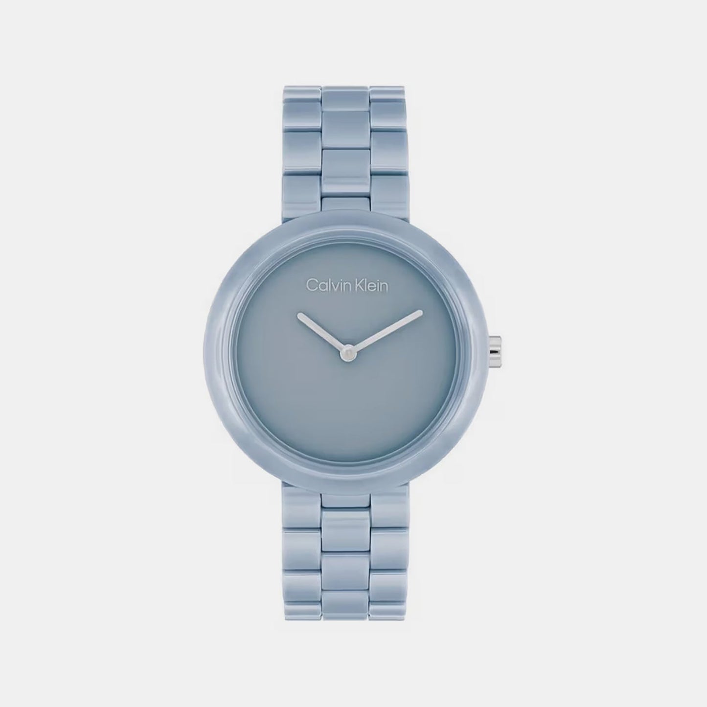 Ck Pure Women Quartz Blue Dial Analog Stainless Steel Watch 25100074