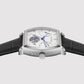 Emerion Men Automatic White Dial Multi-Function Leather Watch 465-L10306