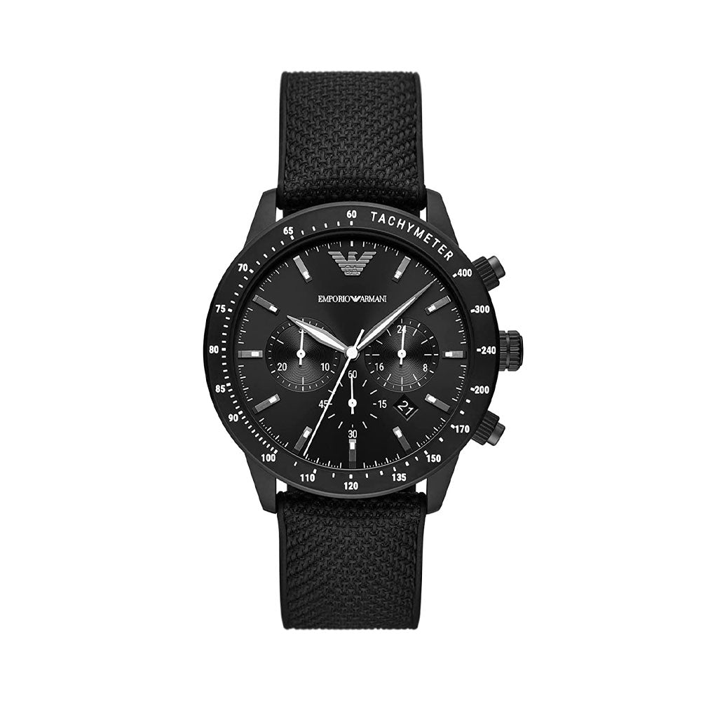 Emporio Armani Mario Analog Black Dial Men's Watch-AR11453