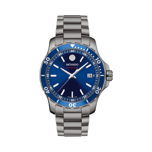 Movado 2600159 Series 800 Swiss Quartz Blue Watch For Men