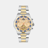 Taurus Men Automatic Champagne Dial Multi-Function Stainless Steel Watch 489-M20804