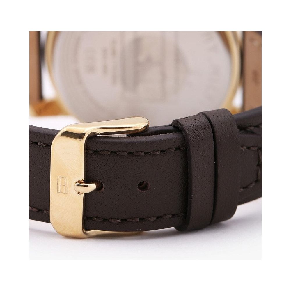 TOMMY HILFIGER Analogue Watch with Leather Strap TH1791751W / NETH1791751