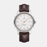 Men Automatic Silver Dial Analog Leather Watch 52759.41.25R